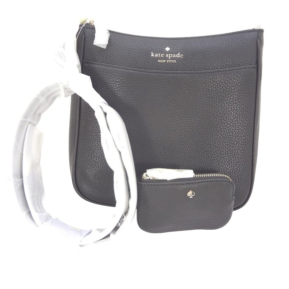 Kate Spade New York Handbags - Kate Spade Rosie Shoulder Bag Black Pebbled Leather KF086 New